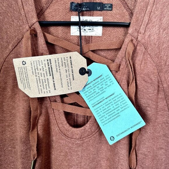 NWT Prana Cozy Up Terry Dress in Roux Heather - Size Medium - Picture 6 of 10